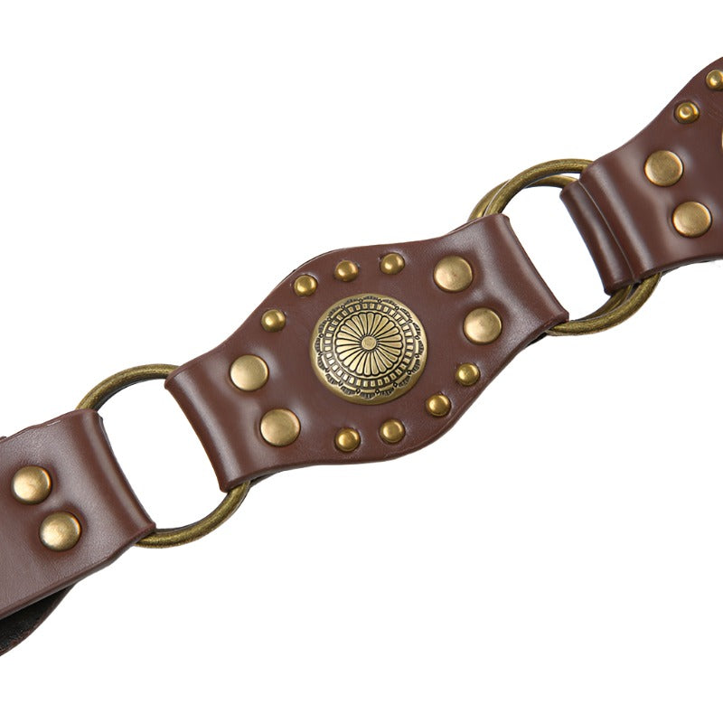 Retro Stud Buckle Belt