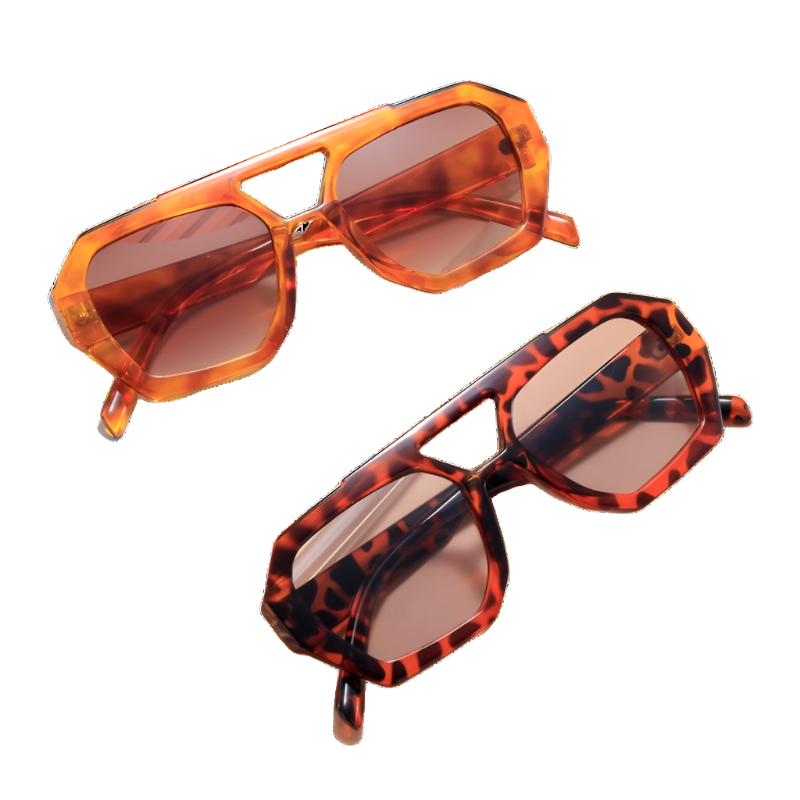 Cece Retro Square Sunglasses