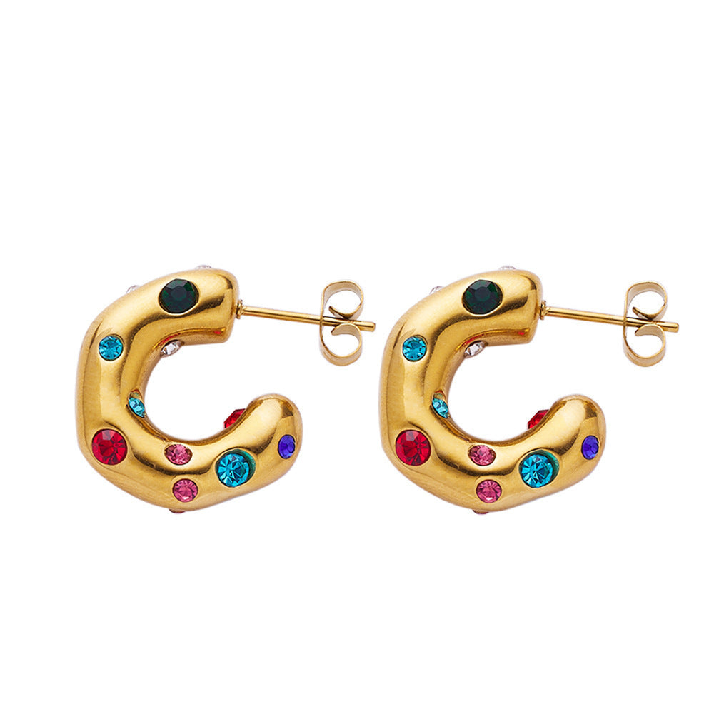 Jayla Hoop Earrings - Gold