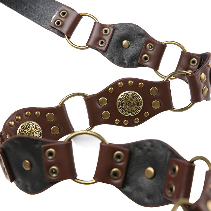 Retro Stud Buckle Belt
