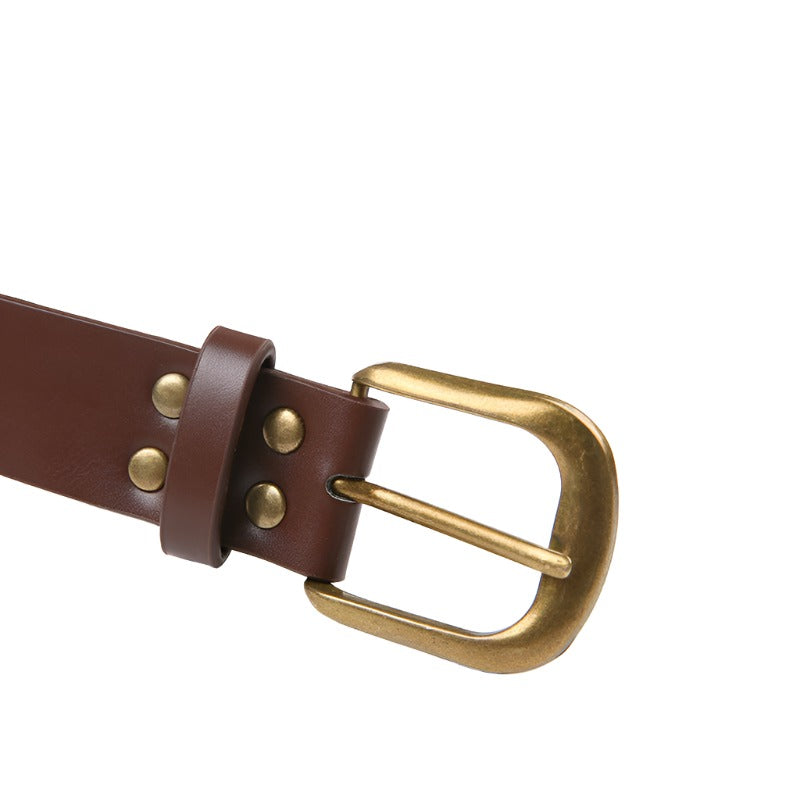 Retro Stud Buckle Belt