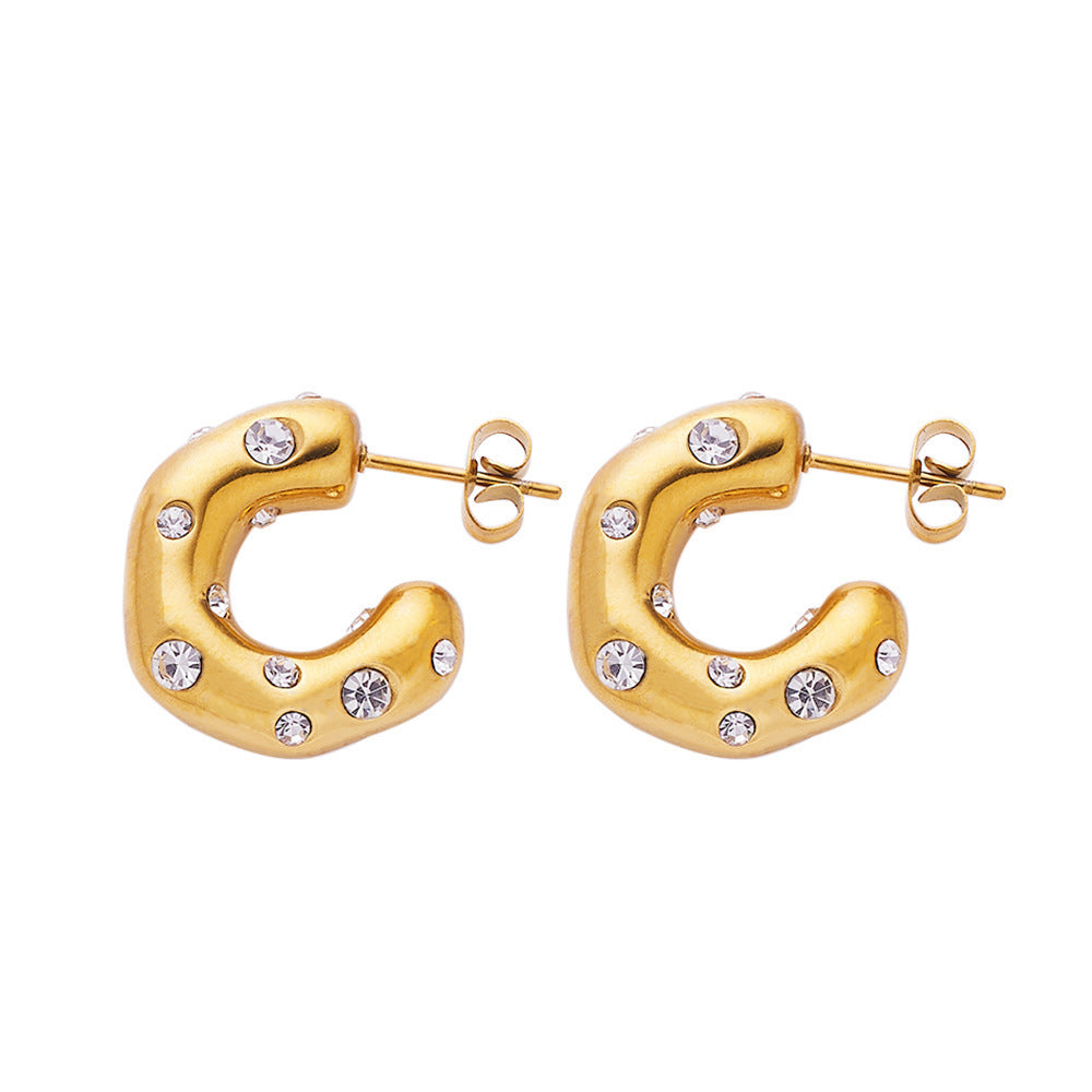 Jayla Hoop Earrings - Gold