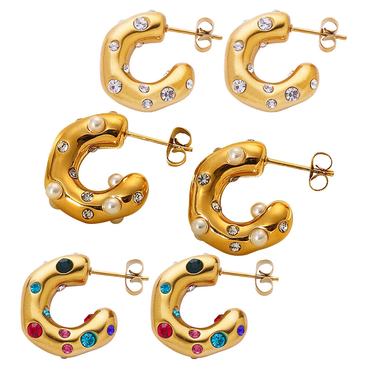 Jayla Hoop Earrings - Gold
