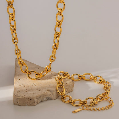 Yazzy Chain Jewellery set - Gold