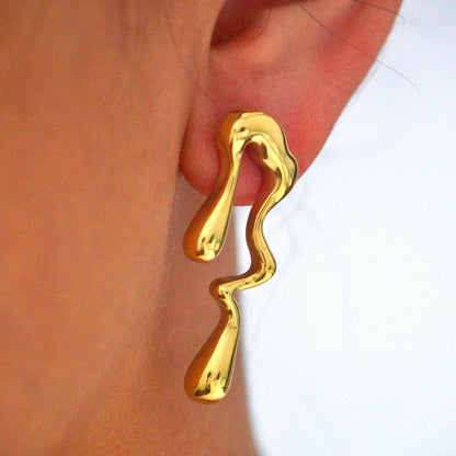 Ester Drip Earring - Gold