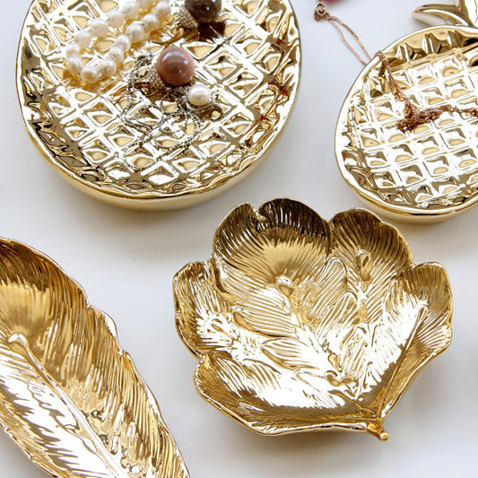 Exotic Gold Jewellery Tray