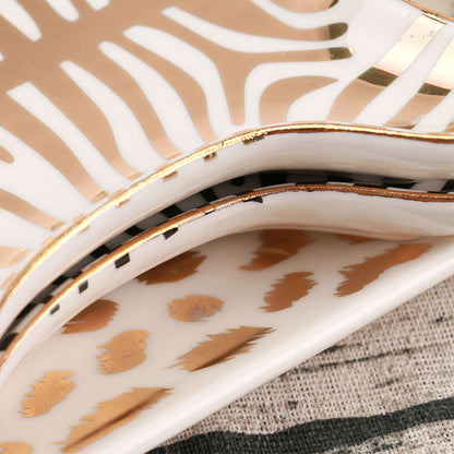 Tiger skin pattern jewellery tray