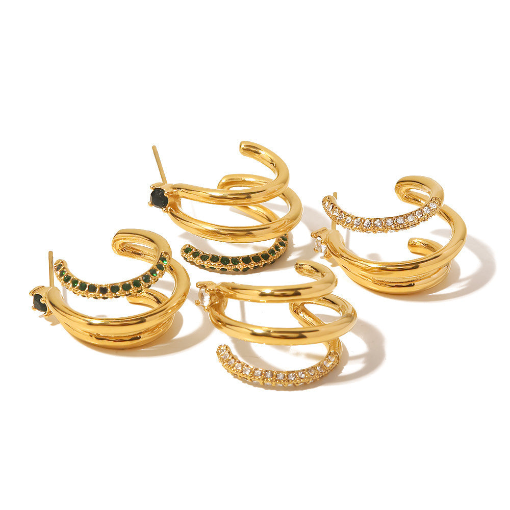 Taya Earrings - Gold