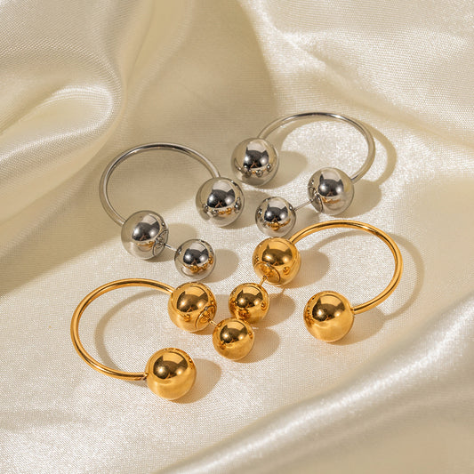 Kaari Stud Earrings - Gold & Silver