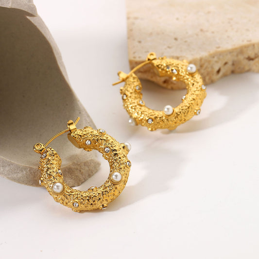 Lottie Hoop Earrings - Gold