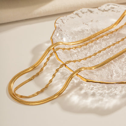 Thea Double-layer Necklace - Gold