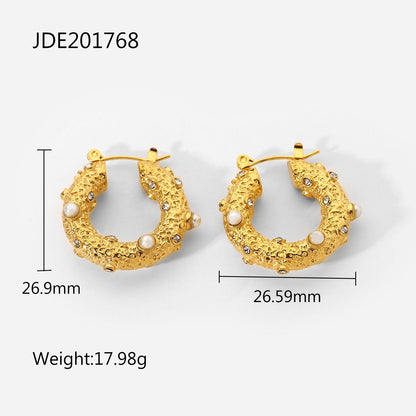 Lottie Hoop Earrings - Gold