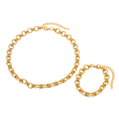 Yazzy Chain Jewellery set - Gold