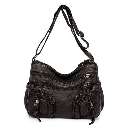 Dora Shoulder Bag - Washed Leather