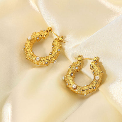 Lottie Hoop Earrings - Gold