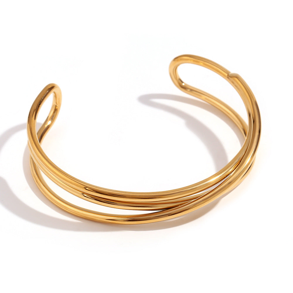 Umi Bangle Bracelet - Gold & Silver