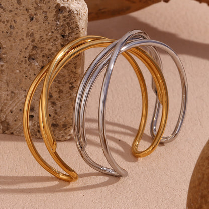 Umi Bangle Bracelet - Gold & Silver