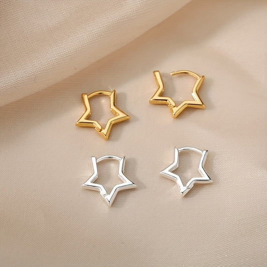 Solene Star Earring - Gold and Silver