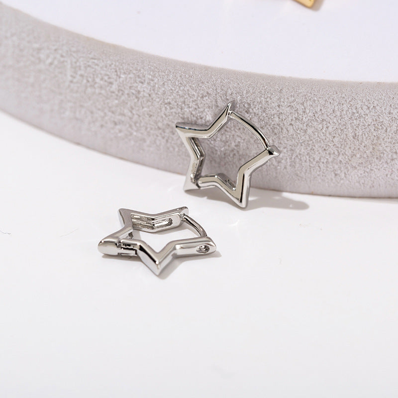 Solene Star Earring - Gold and Silver