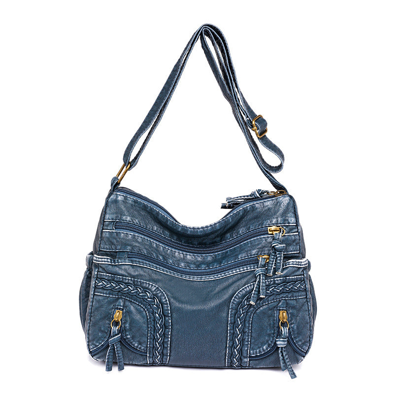 Dora Shoulder Bag - Washed Leather