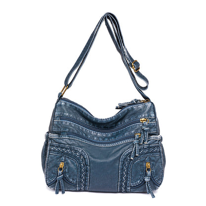 Dora Shoulder Bag - Washed Leather