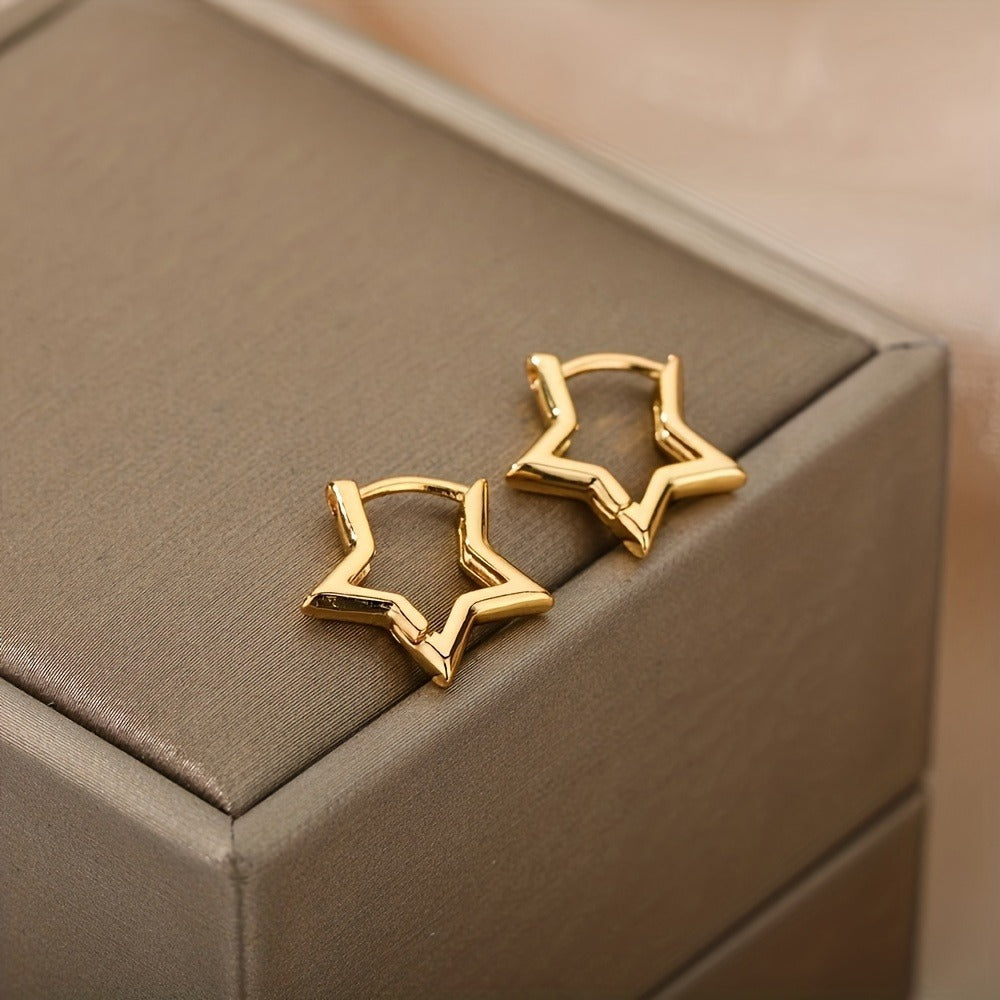 Solene Star Earring - Gold and Silver