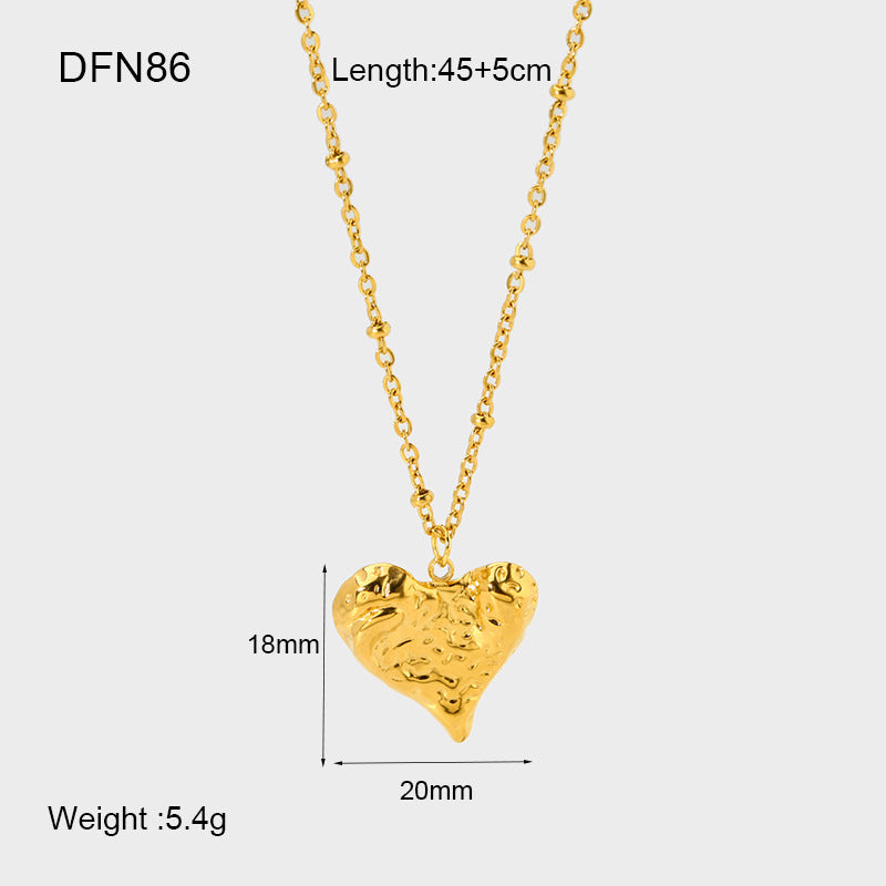 Imani Heart Pendant Necklace - Gold