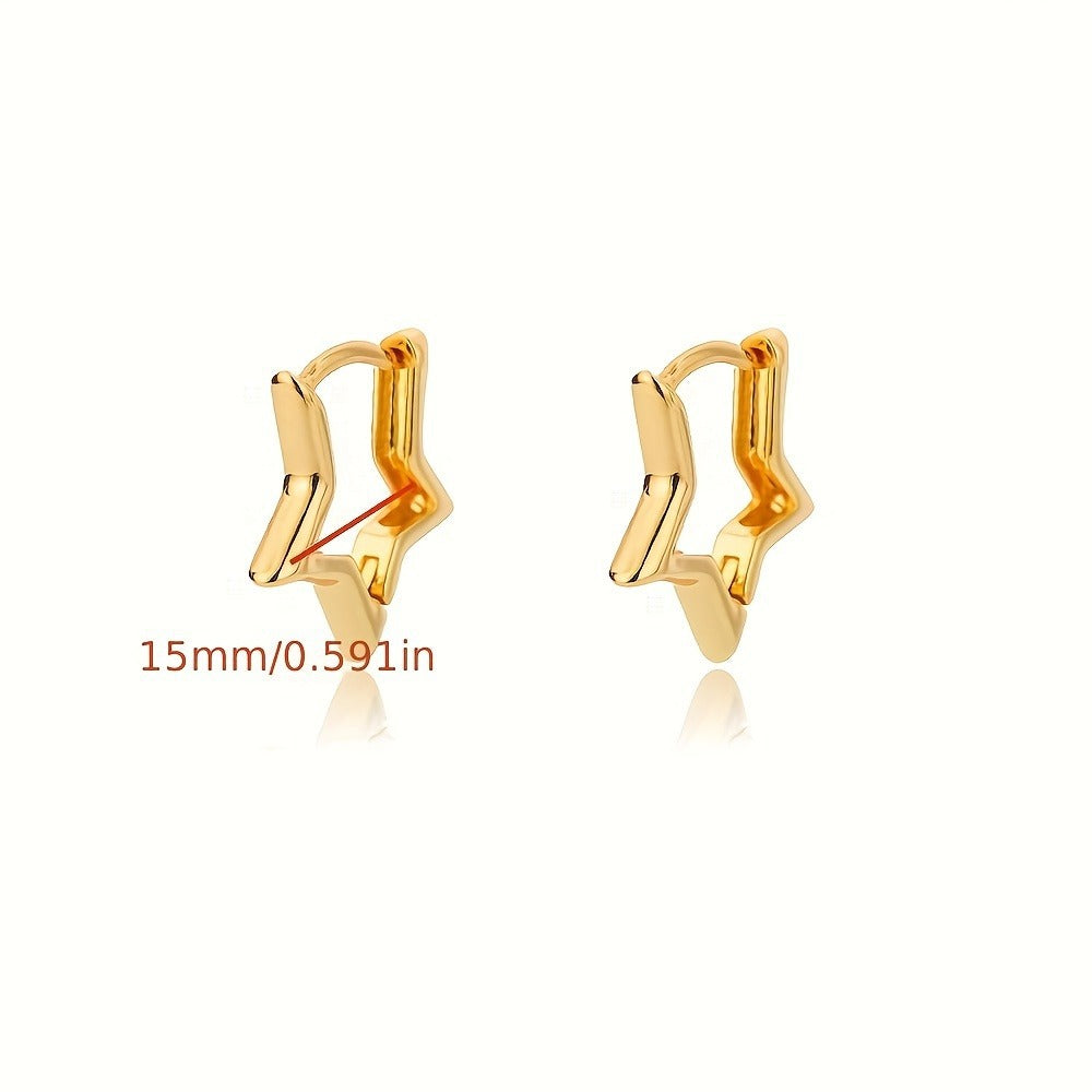 Solene Star Earring - Gold and Silver