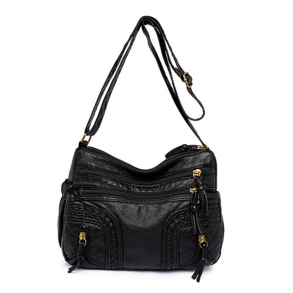 Dora Shoulder Bag - Washed Leather