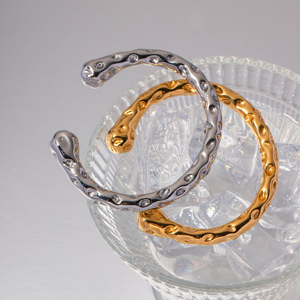 Tessa Bangle Bracelet - Gold & Silver