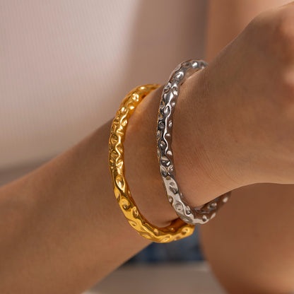 Tessa Bangle Bracelet - Gold & Silver