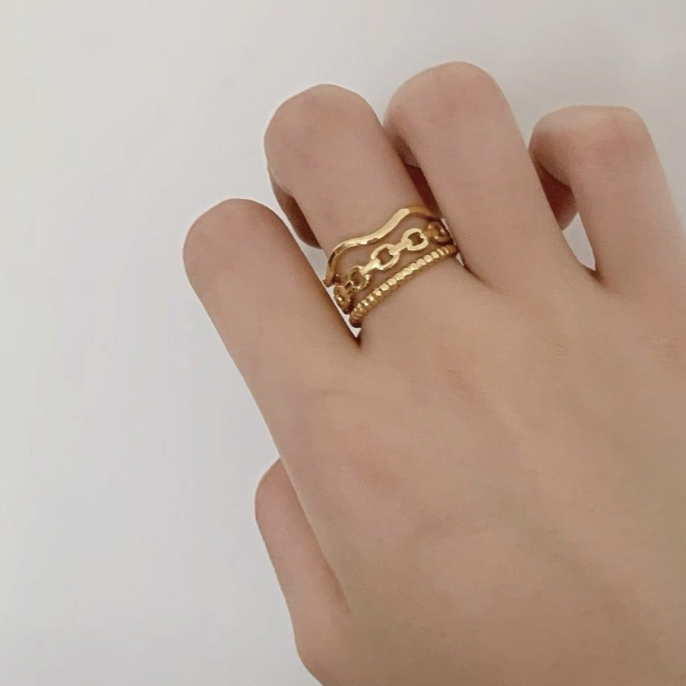 Riley Ring - Gold & Silver